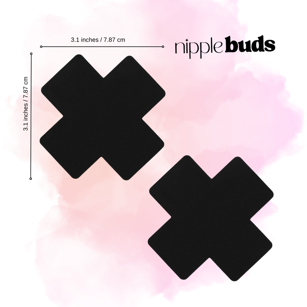 Blackout Cross Nipple Pasties